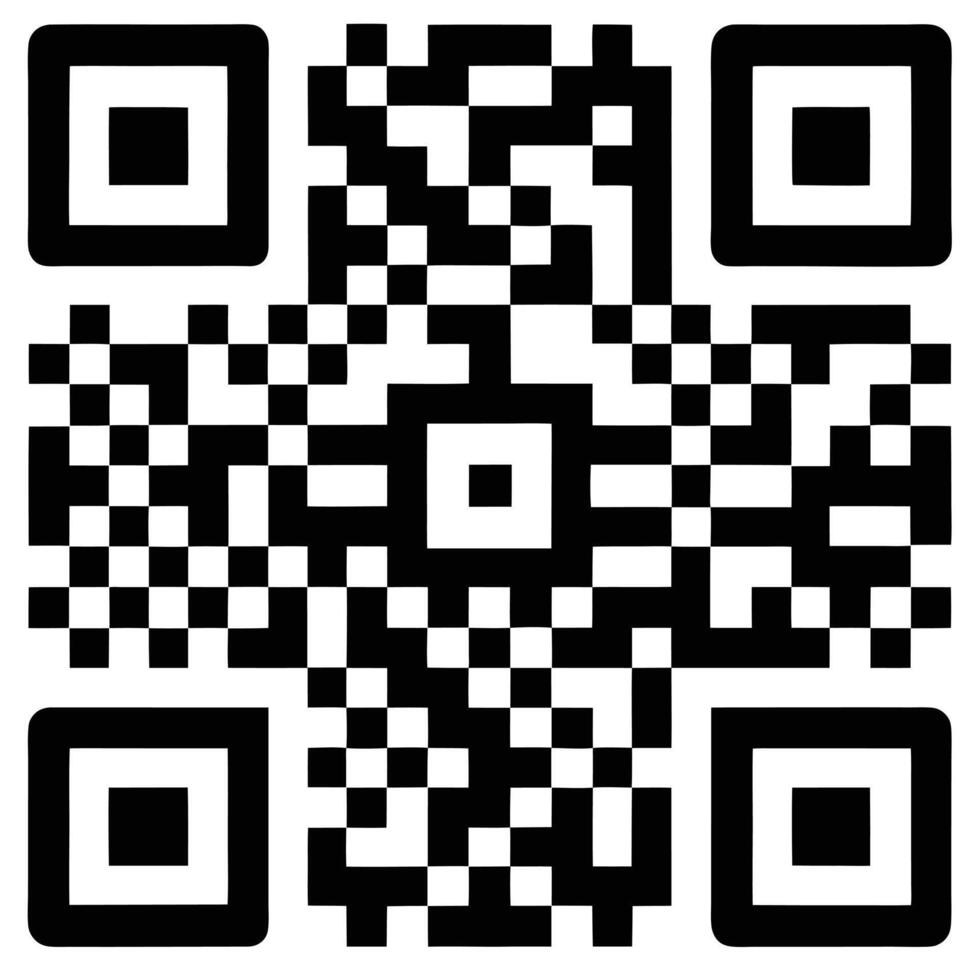 QR Code Icon for Digital Security and Authentication vector