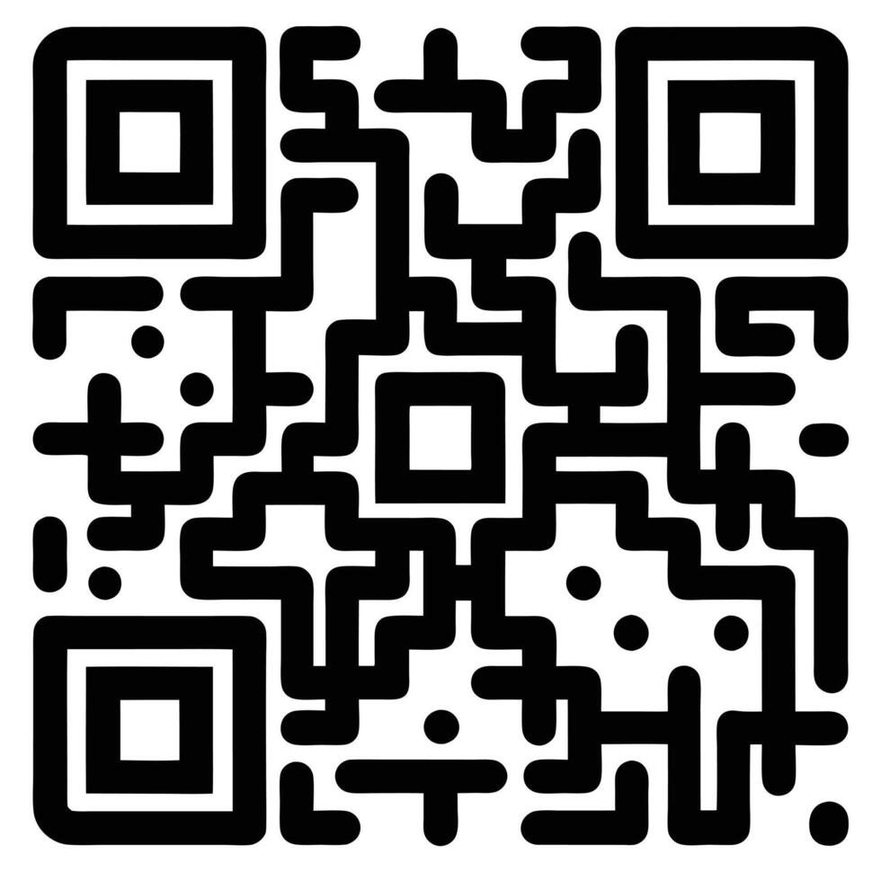 Creative QR Code Icon for Advertising and Marketing vector