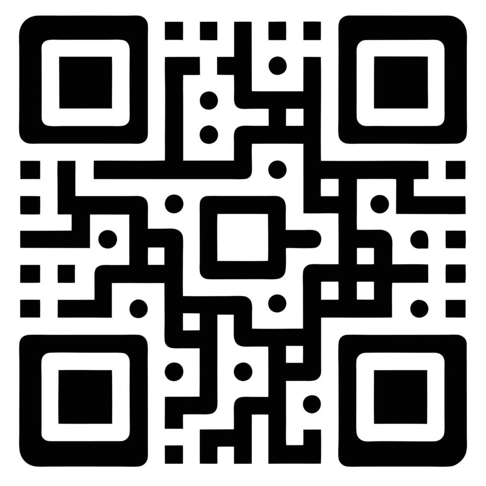 QR Code Icon for Contactless Payments and Transactions vector