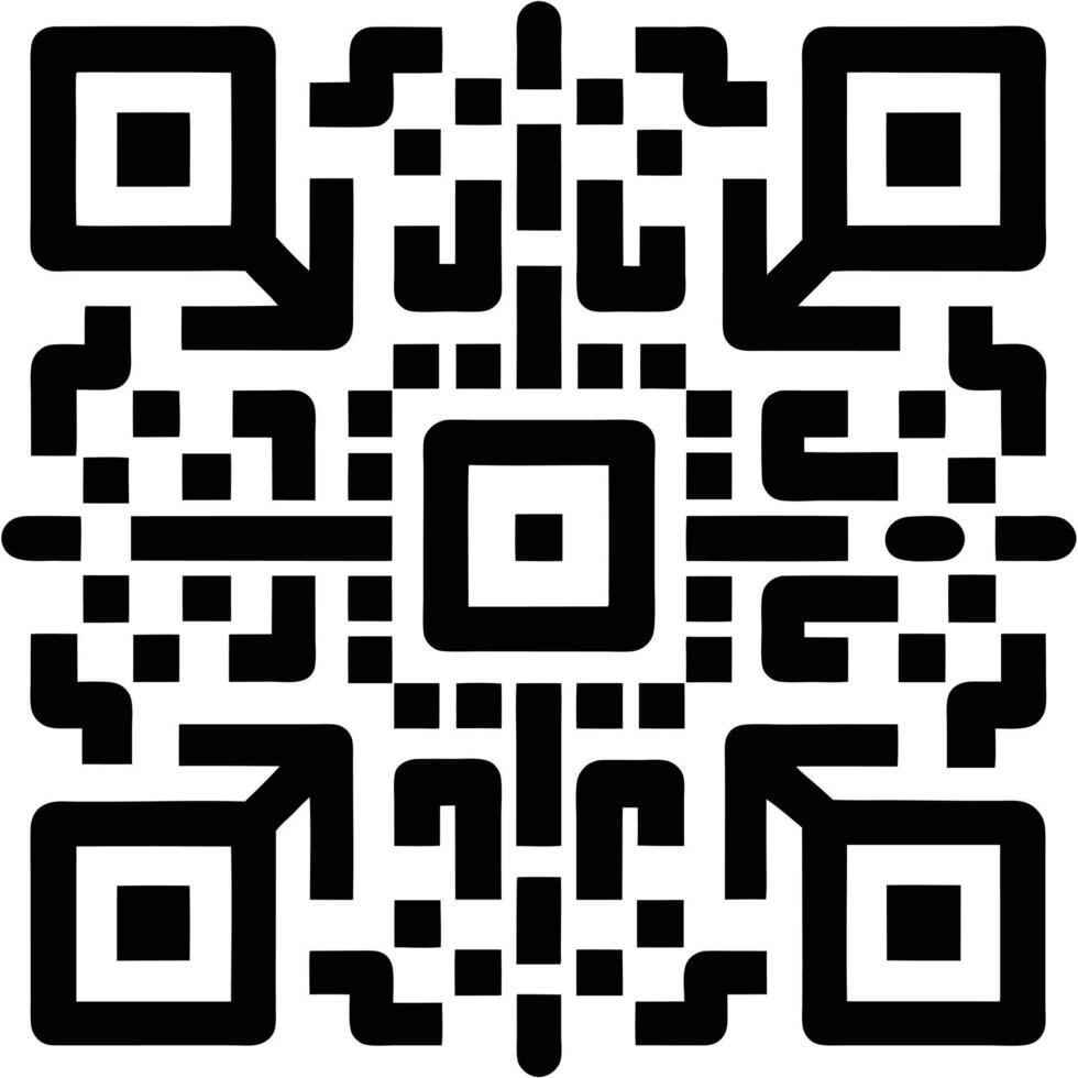 QR Code Icon for Websites and Digital Platforms vector