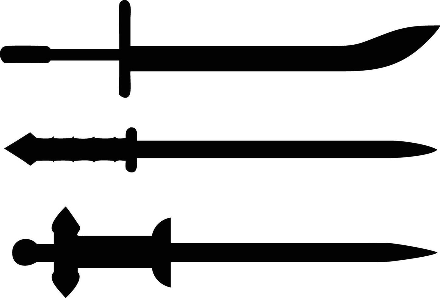 Ultimate Sword Icon Set for Game and Design vector