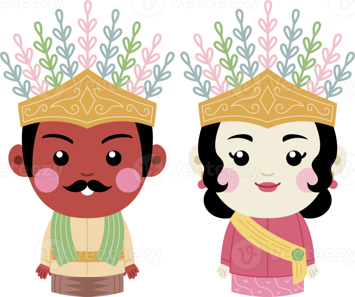 cute ondel ondel jakarta mascot png
