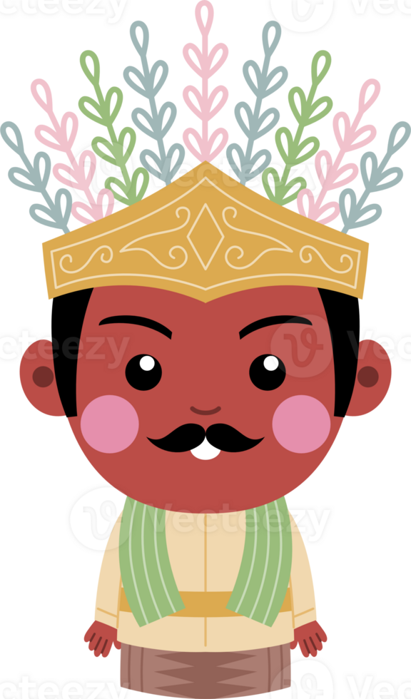 cute ondel ondel red png