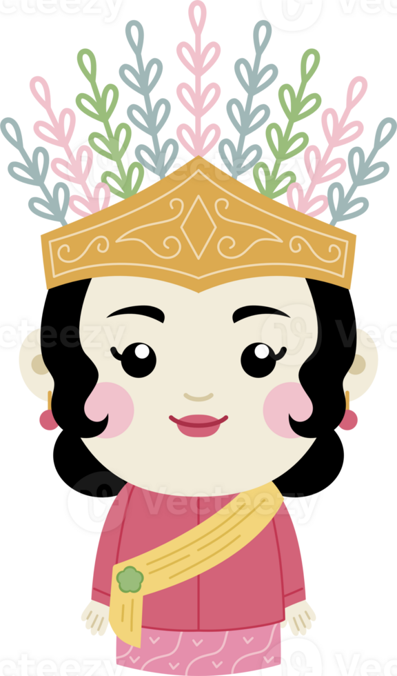 female ondel ondel mascot png