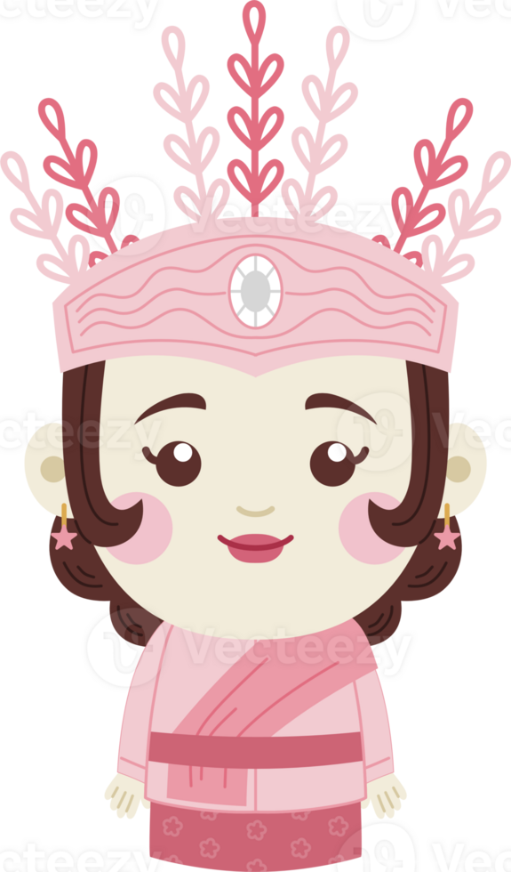 cute female ondel ondel png