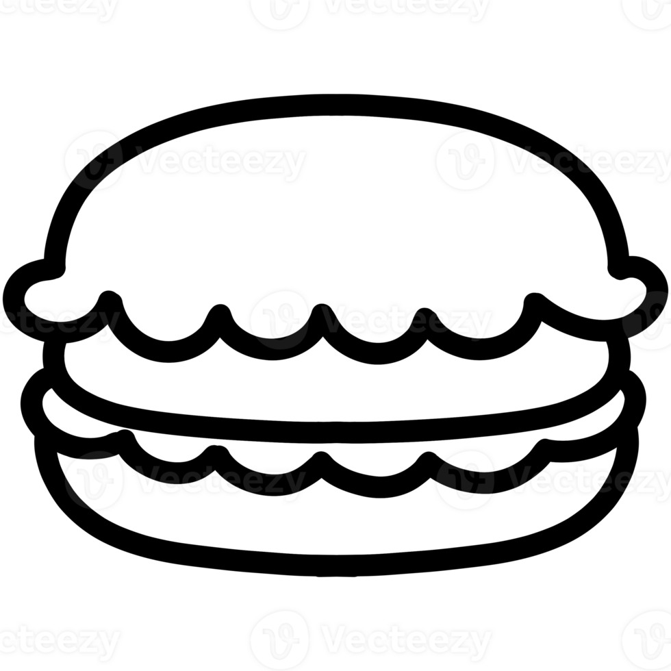 A piece of macaron png