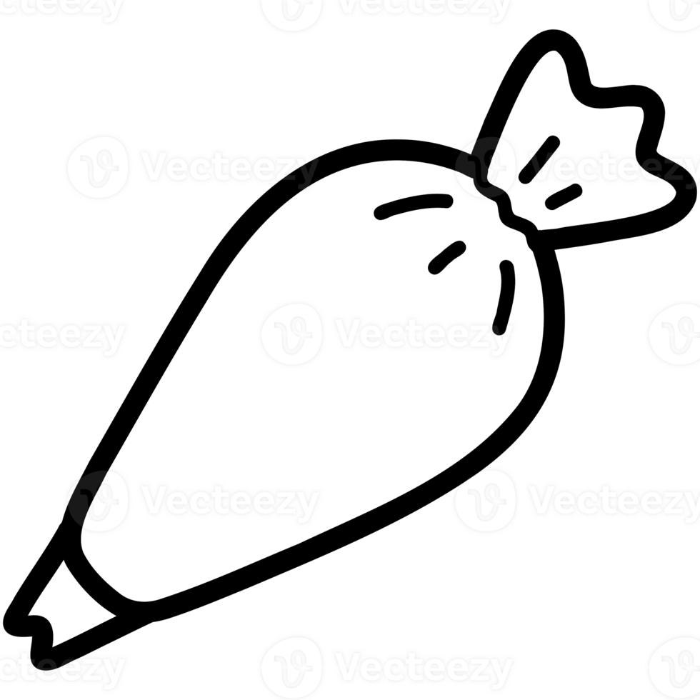 Pastry bag doodle png
