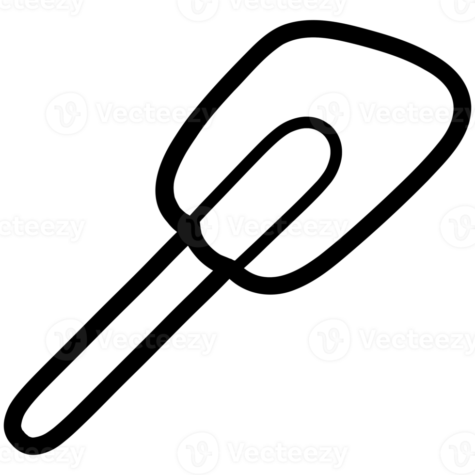 Bakery spatula doodle png