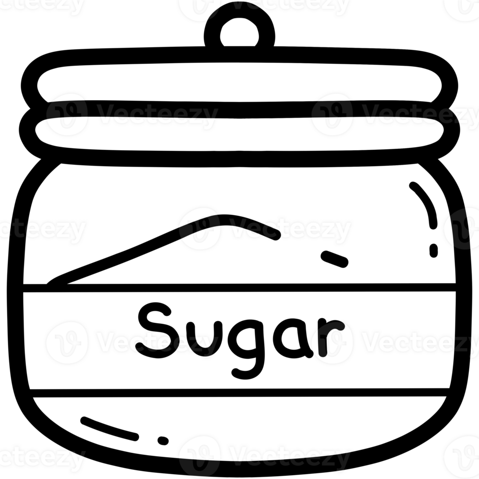 Jar of sugar png