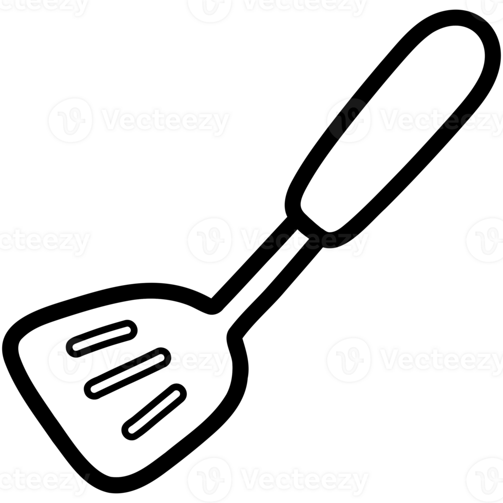 Frying spatula doodle png