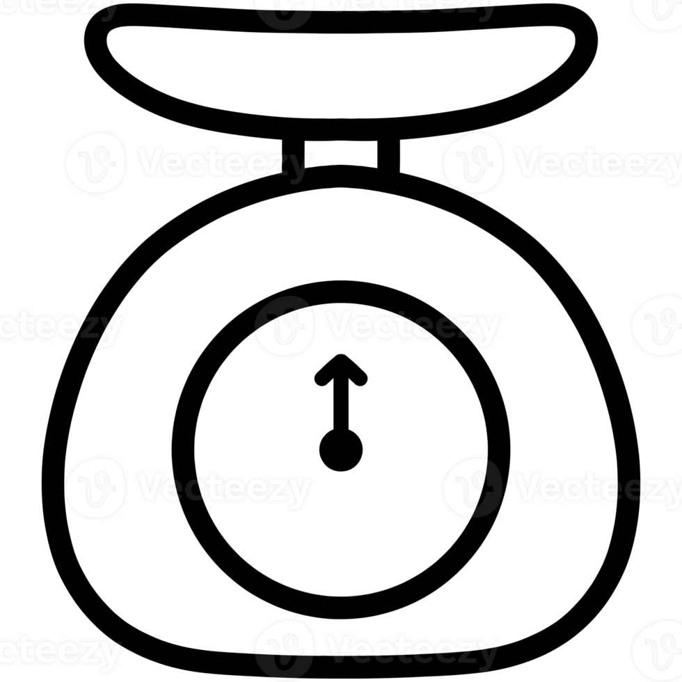 Weighing scales doodle png