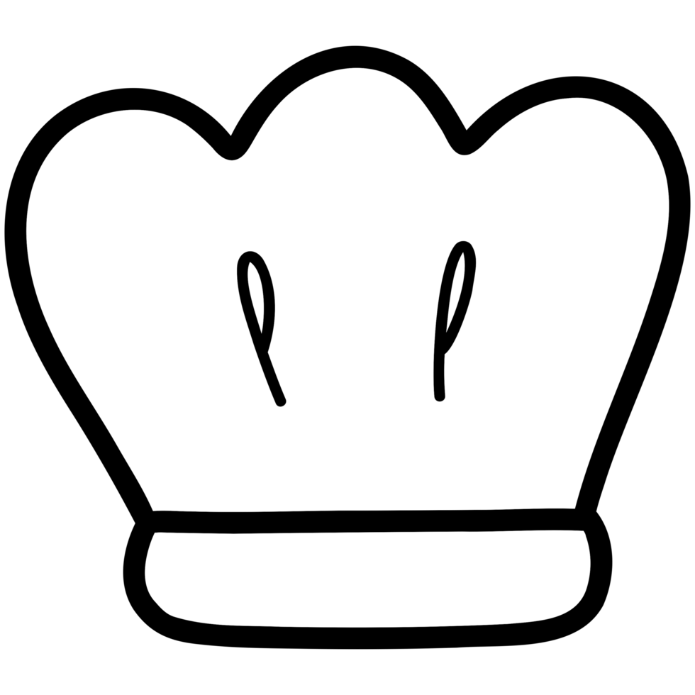Chef hat doodle png