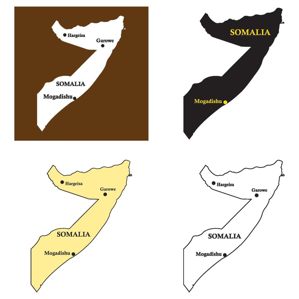 Somali region map vector