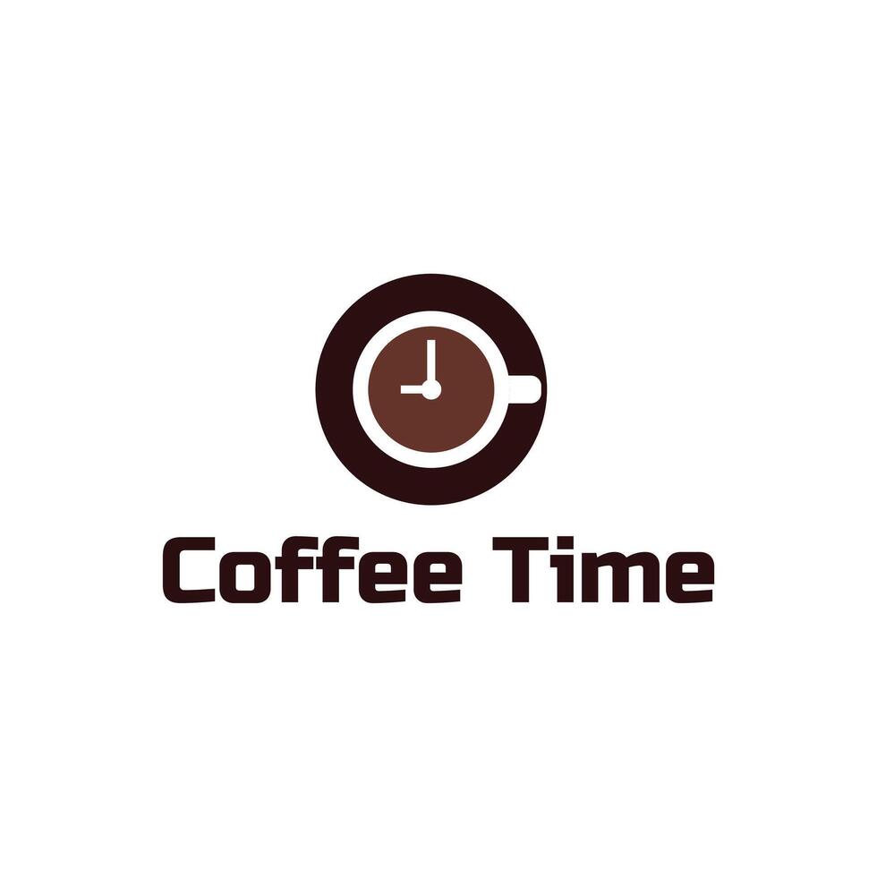 A logo for coffee time vector