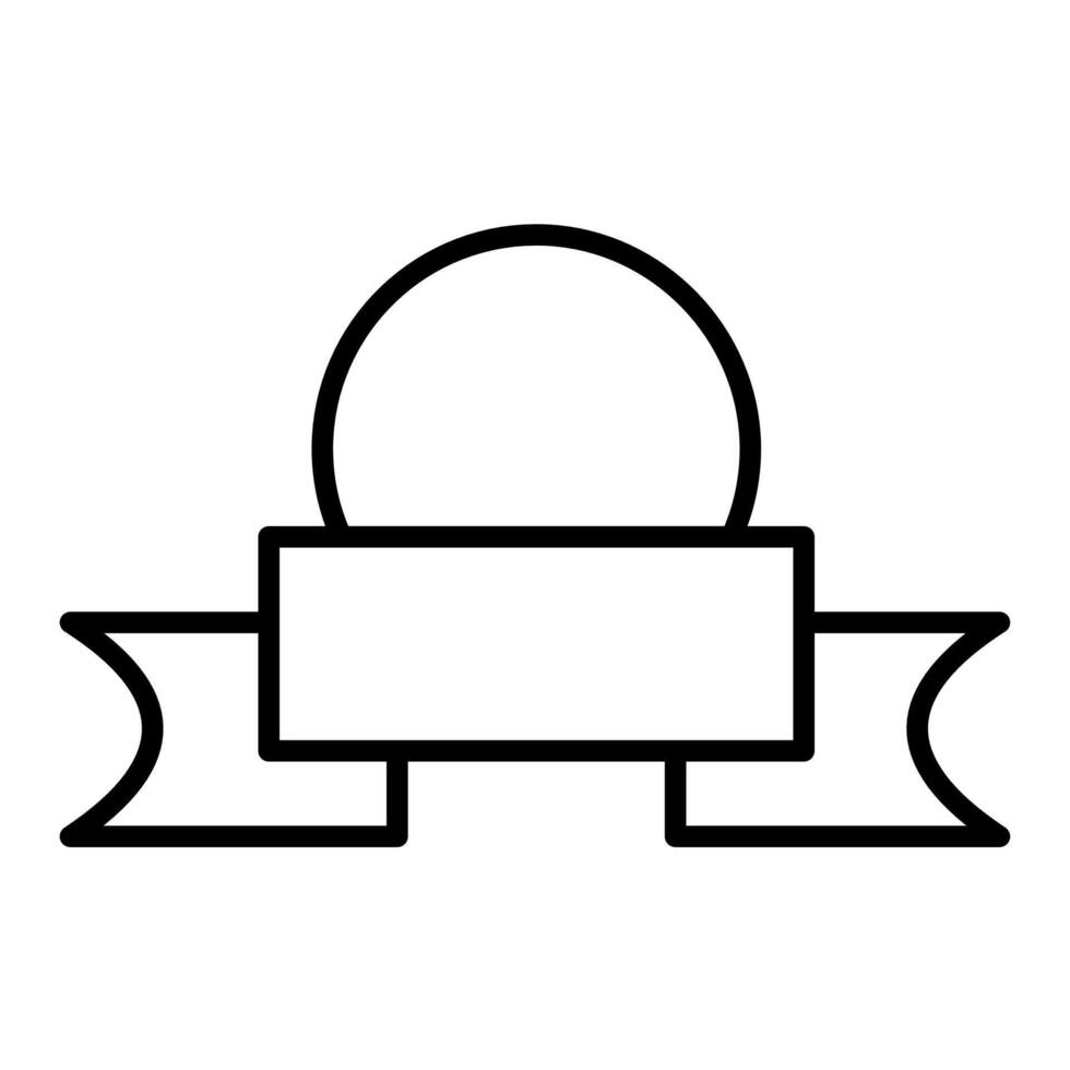 Award badge with text placement vector
