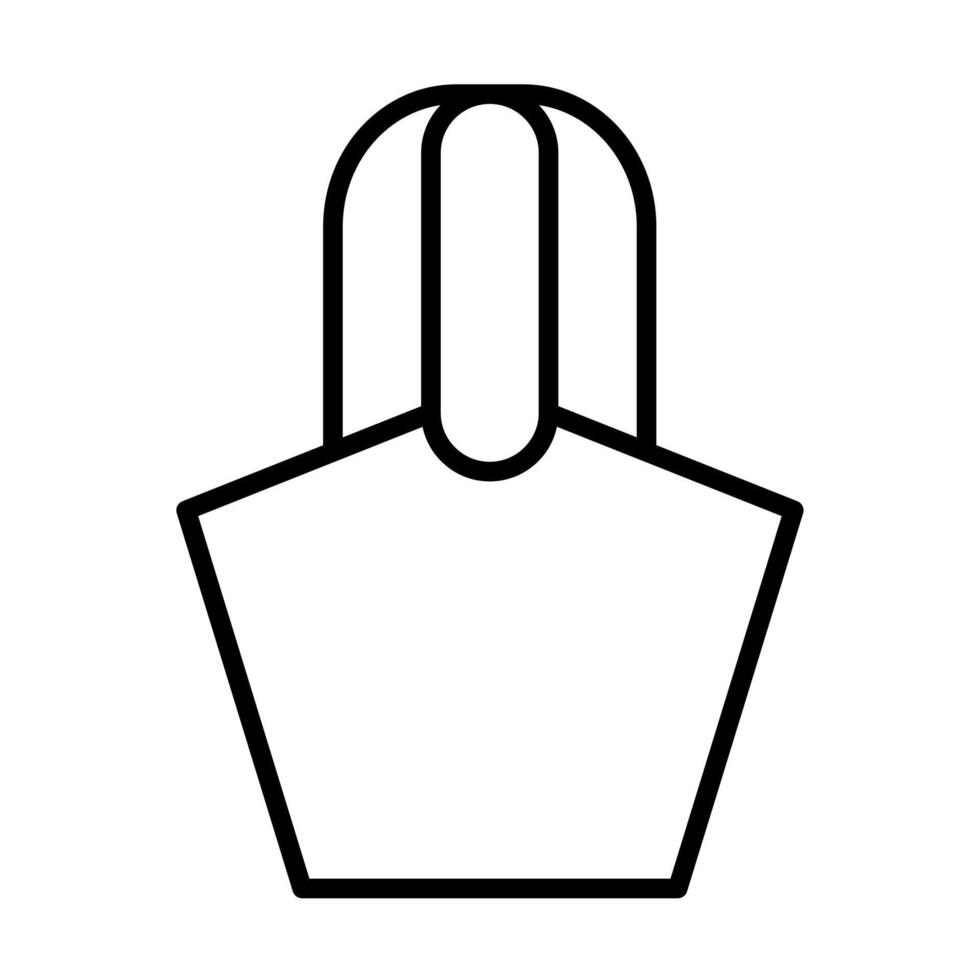 Simple Structured Totebag Design vector