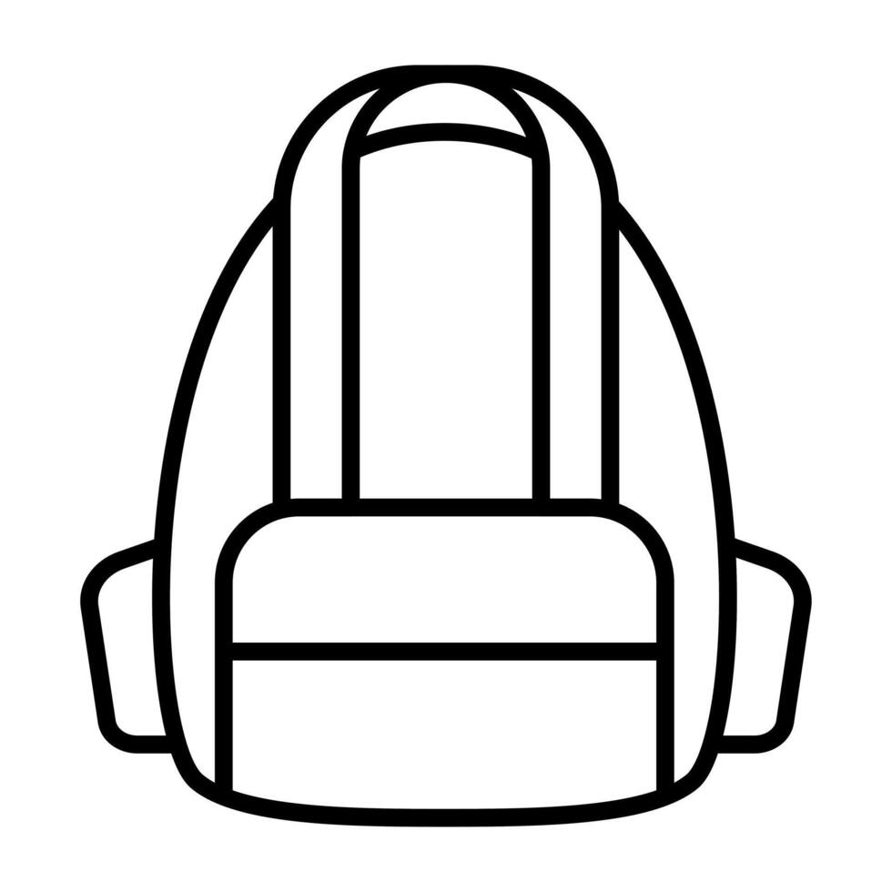 Padded Backpack with Extra Pockets vector