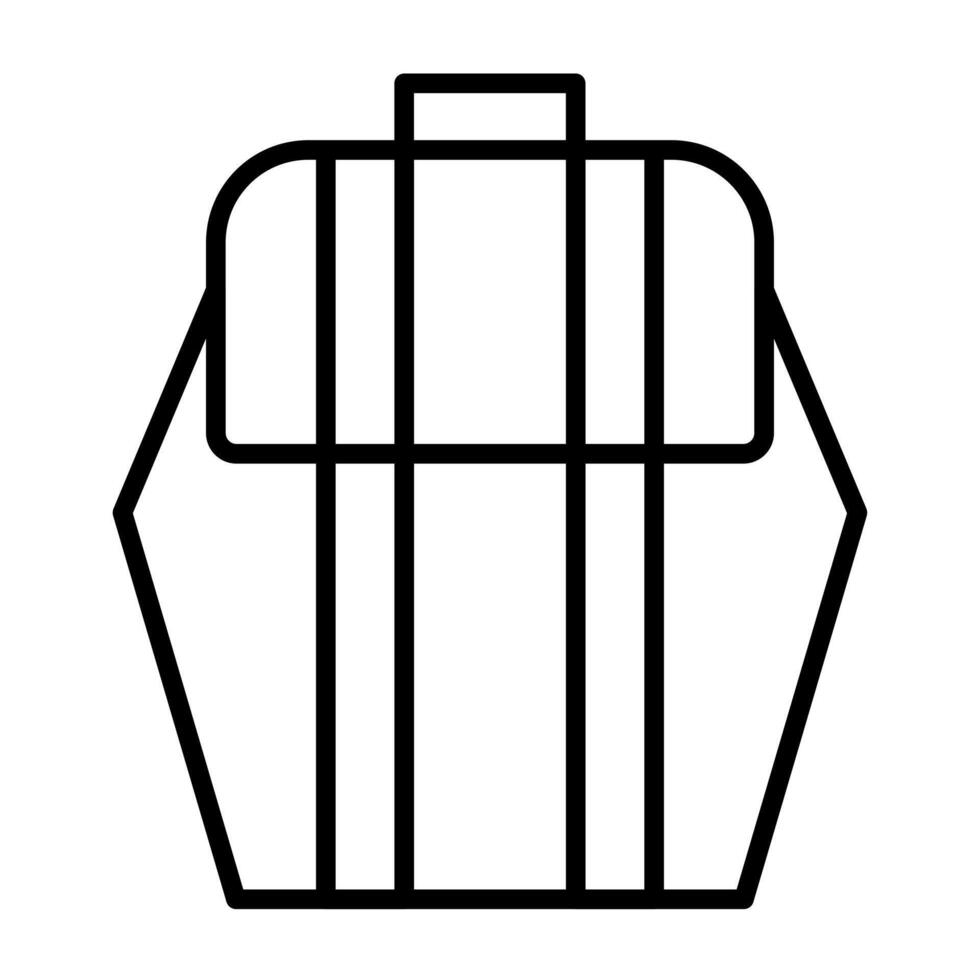 Hexagonal Modern Backpack Style vector