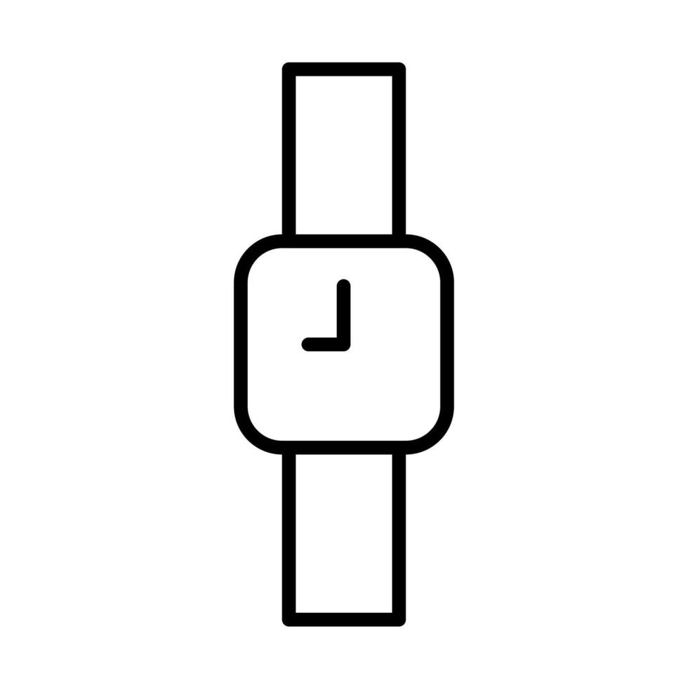 Classic square watch vector