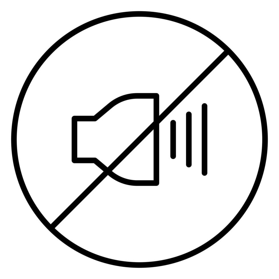 Prohibition sign for turning the volume too loud vector