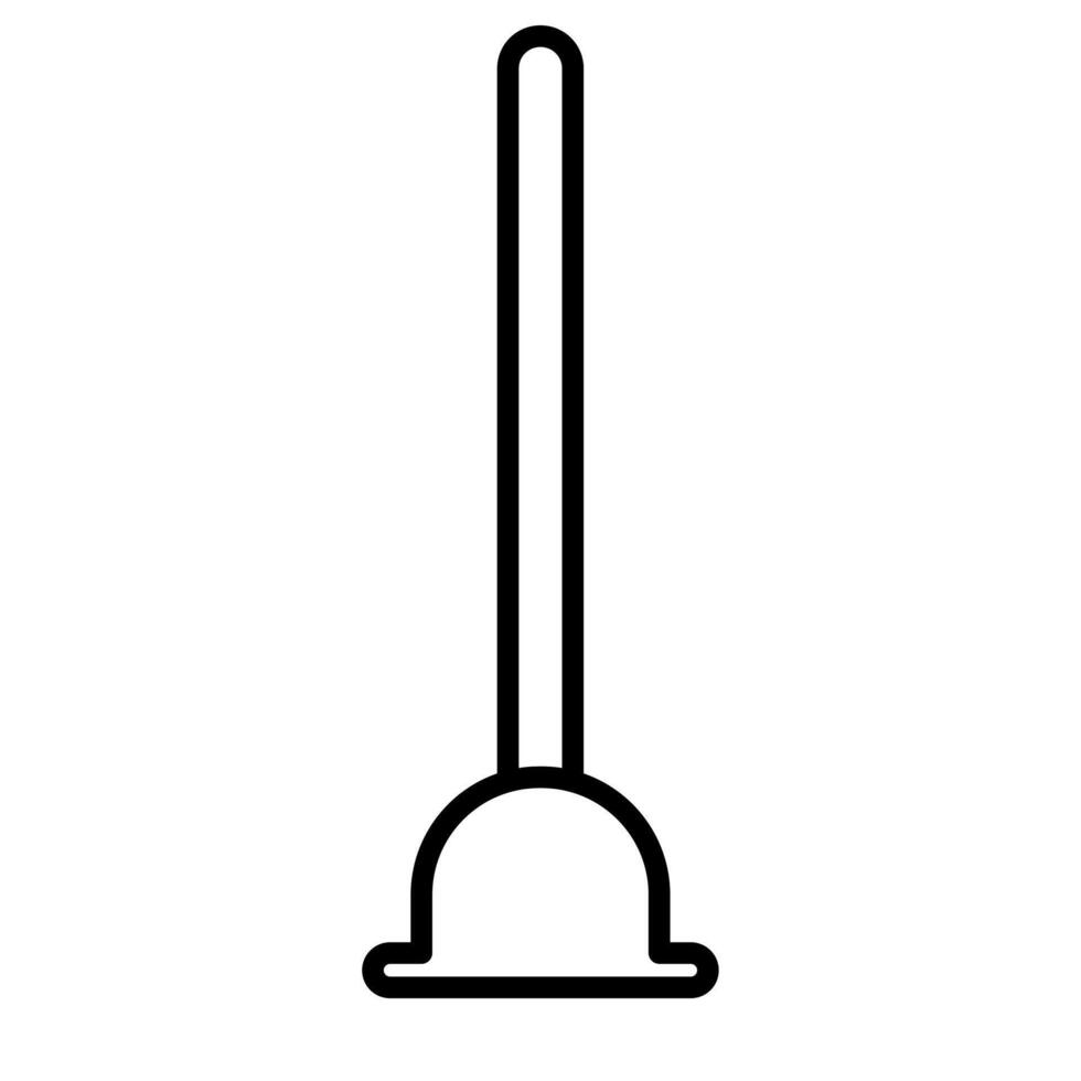 A plunger used for unclogging toilets and drains effectively. vector