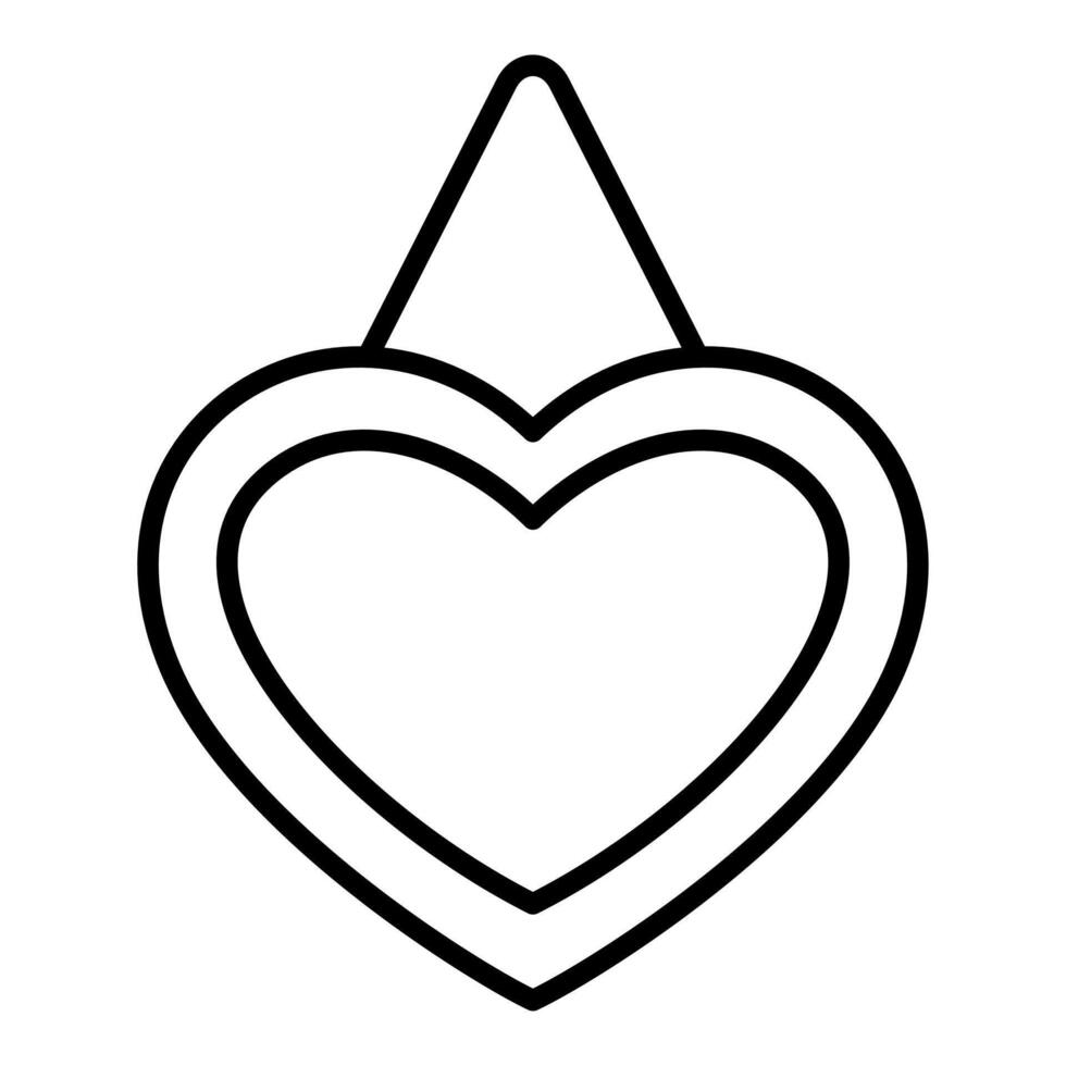Beautiful heart shaped photo frame vector