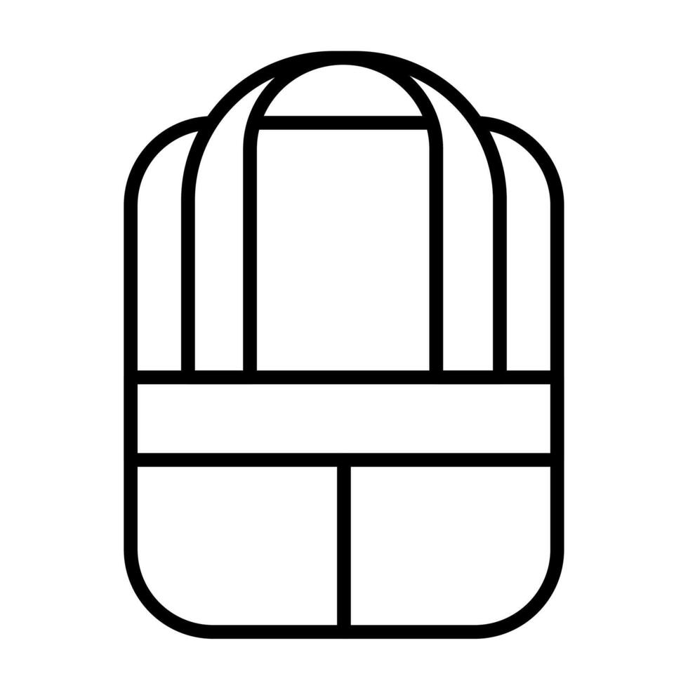 Compact Backpack for Essentials vector