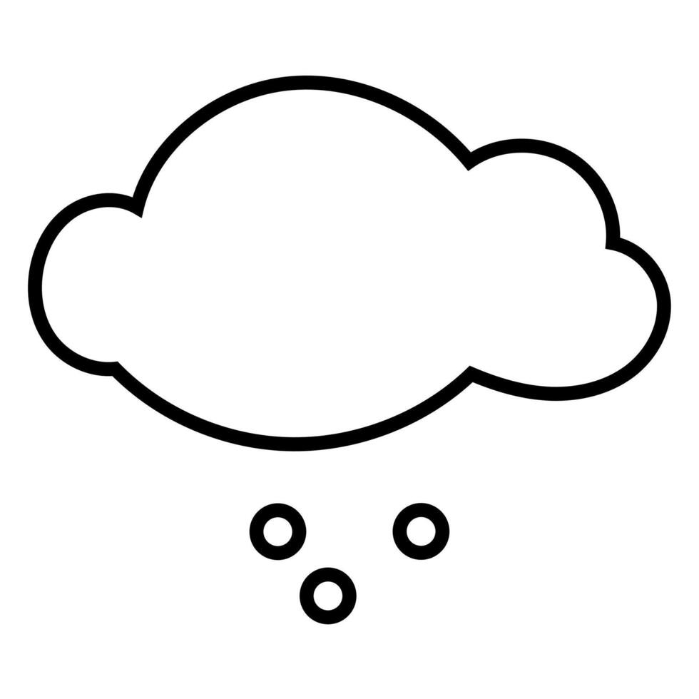 Light snow weather forecast simple design vector