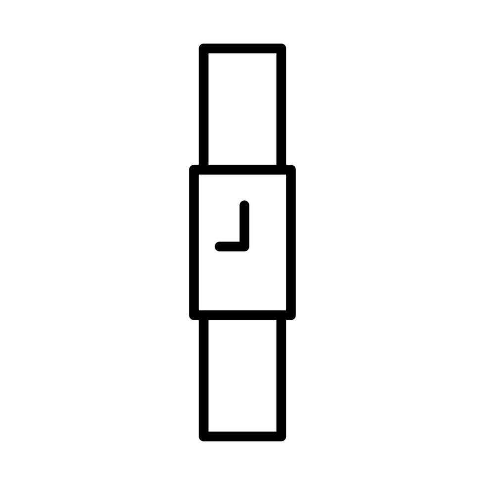 Small square watch for small wrists vector