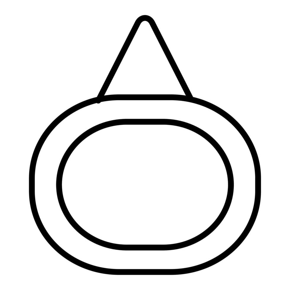 Modern photo and painting frames with arches on each side vector