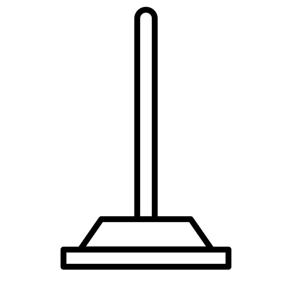 A mop made of rubber that is easy to clean. vector
