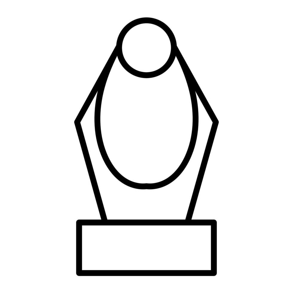 Elegant award trophy combination of hexagon and circle vector