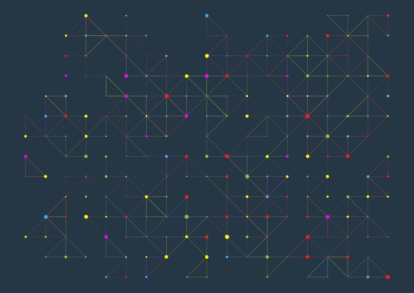 Abstract background with a low poly design multi coloured vector