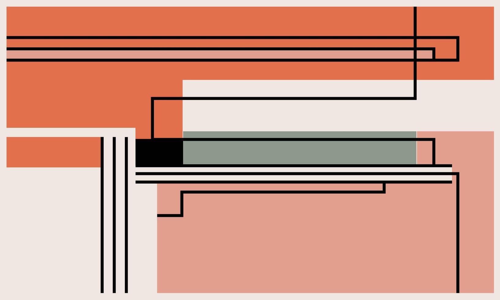 abstract flat design old background vector