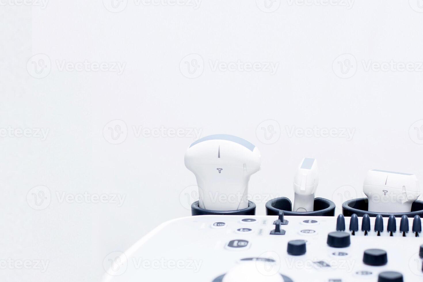 ultrasound machine, scanners and sensors. Medical equipment in the clinic. photo