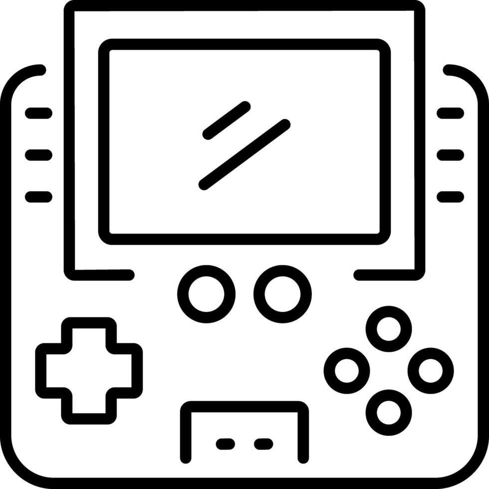 Pocket game icon in linear style vector