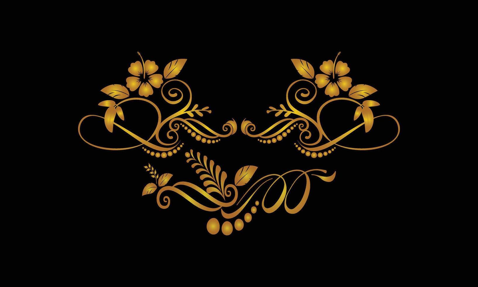 Delicate Flower Ornaments in Vintage Style vector