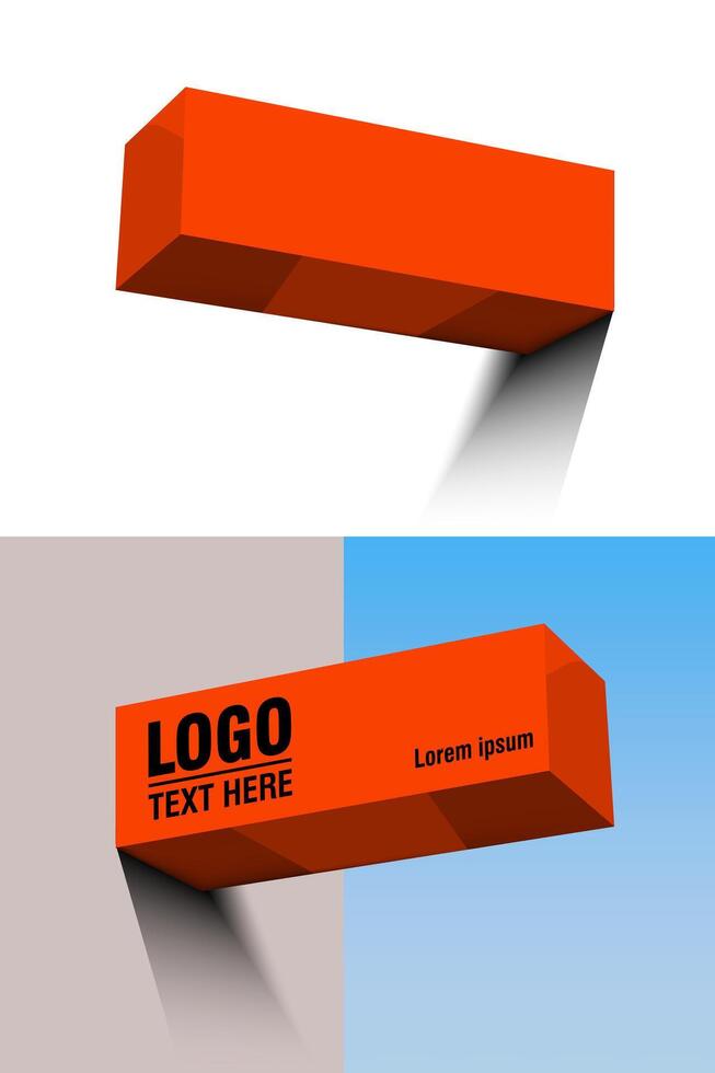 Light box sign realistic for decoration vector
