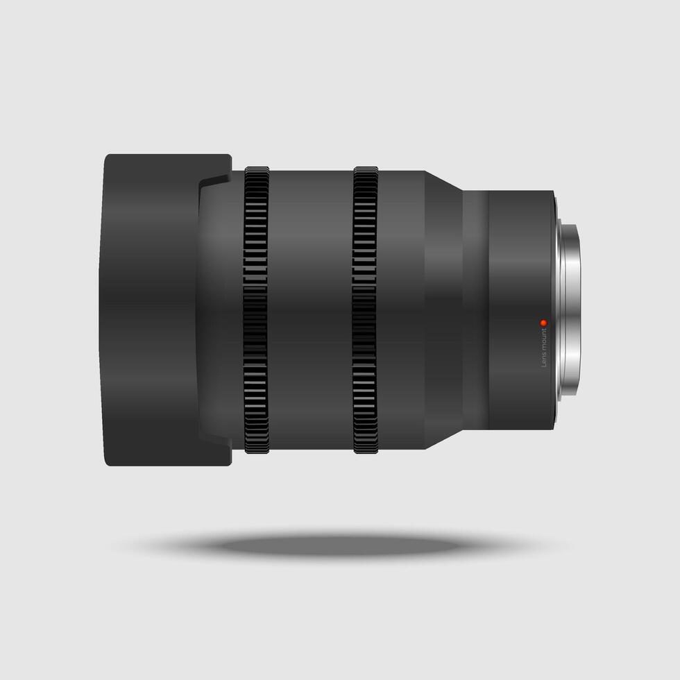 Lens photo realistic for decoration vector