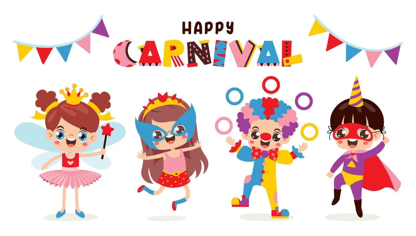 Carnival With Colorful Element vector