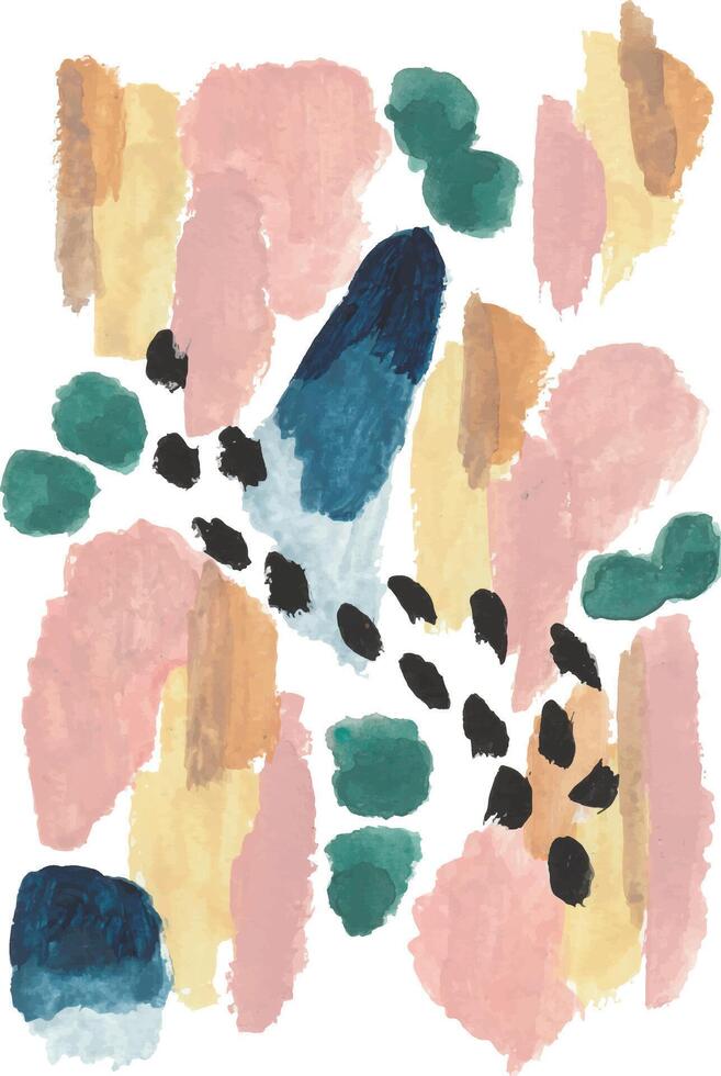 a painting of a colorful abstract pattern vector