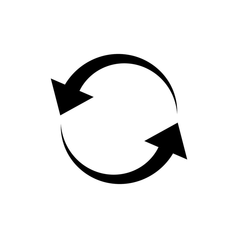 Flat Icon Of Cyclic Rotation vector