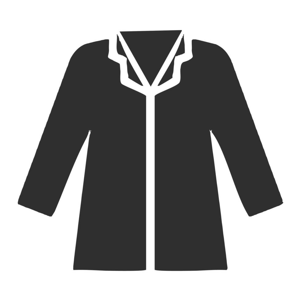 clothes, coat, , isolated, flat, design, icons vector