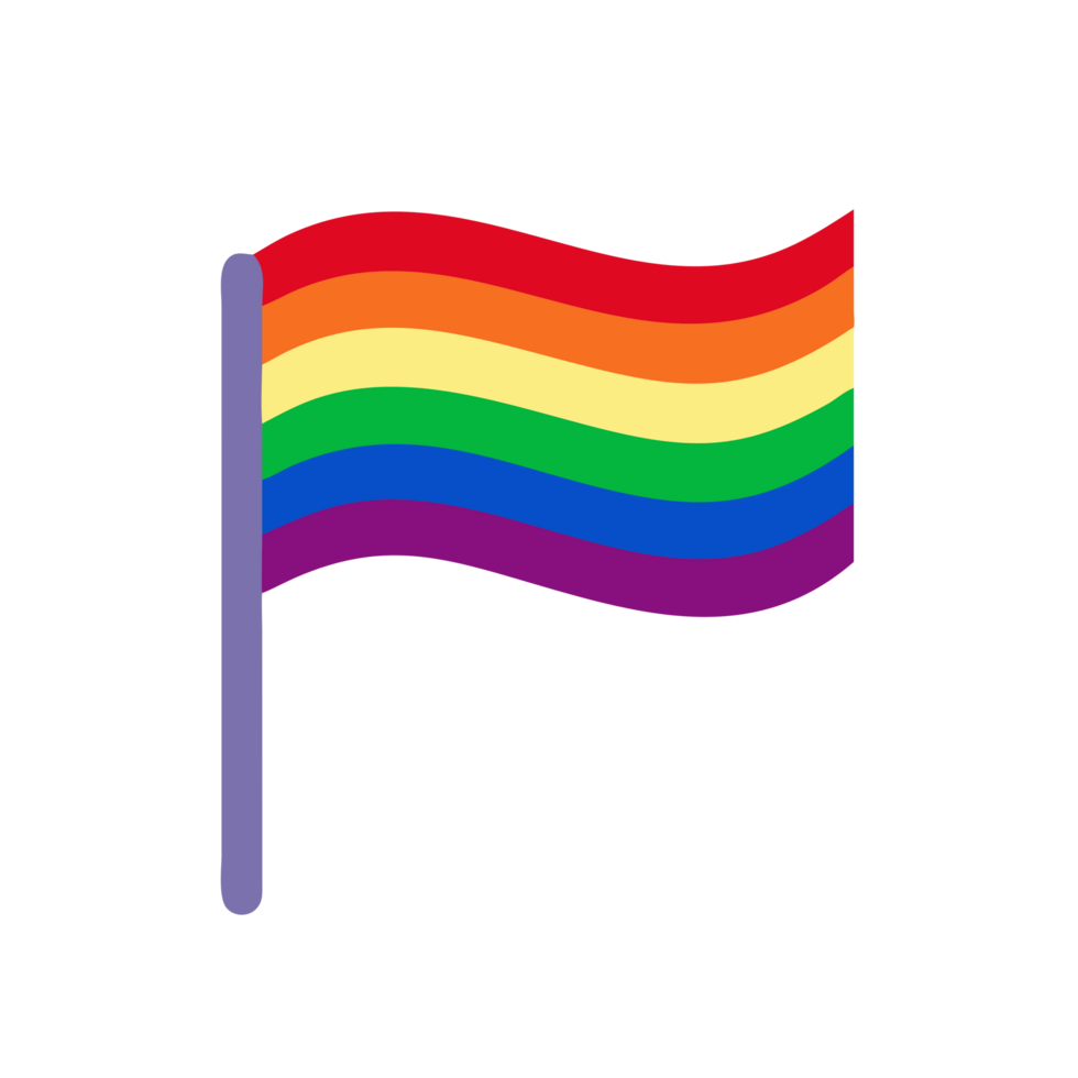 Vibrant lgbtq flag symbol of pride graphic design minimalist studio shot identity expression png