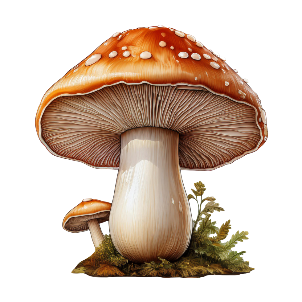 Mushroom illustration transparent background png