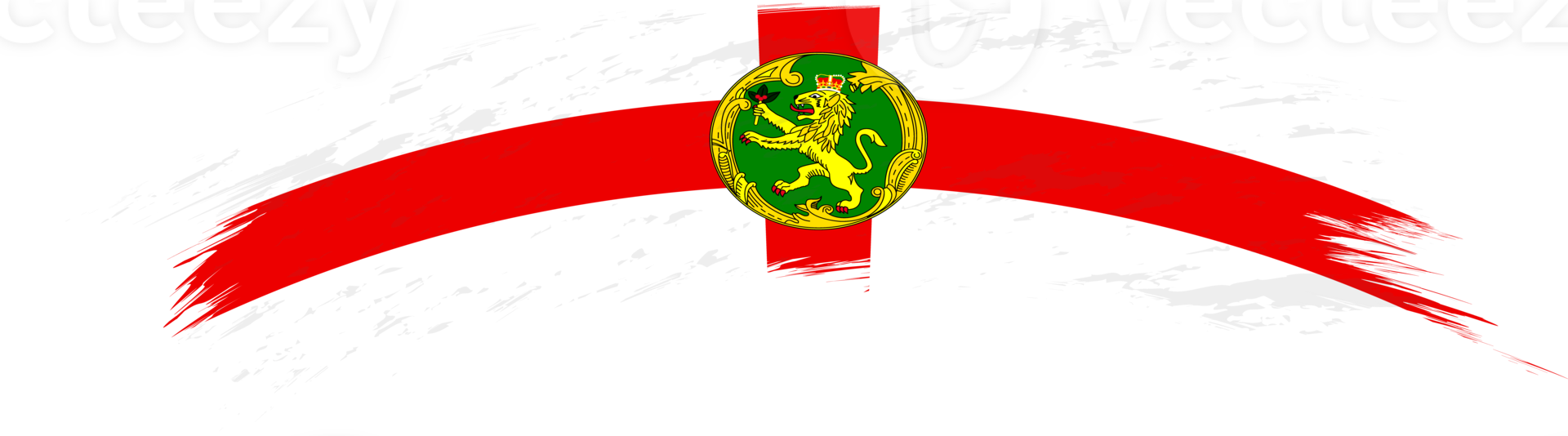 Flag of Alderney in rounded brush stroke. png