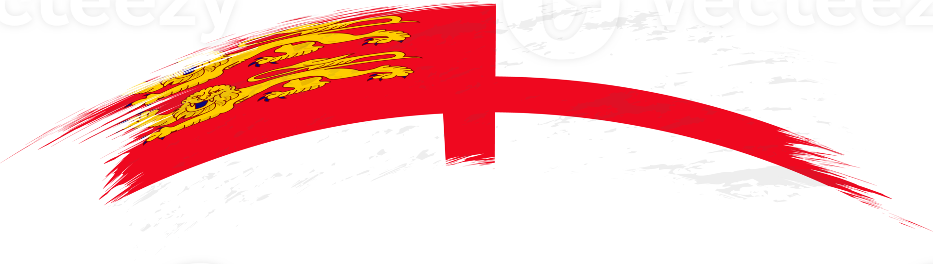 Flag of Sark in rounded brush stroke. png