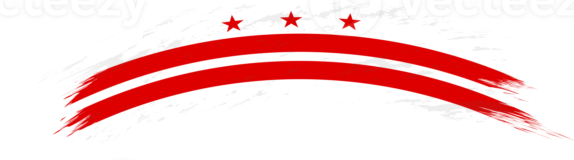 Flag of District of Columbia in rounded brush stroke. png