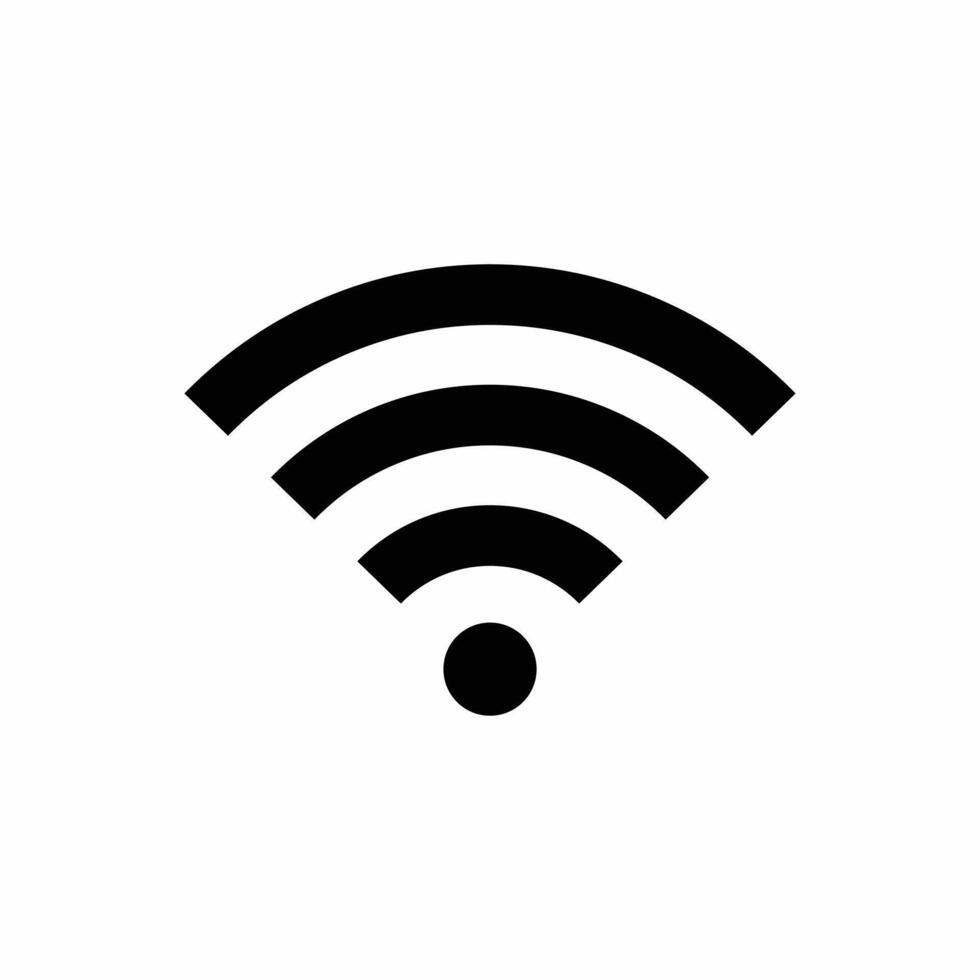 A wifi symbol on a white background vector