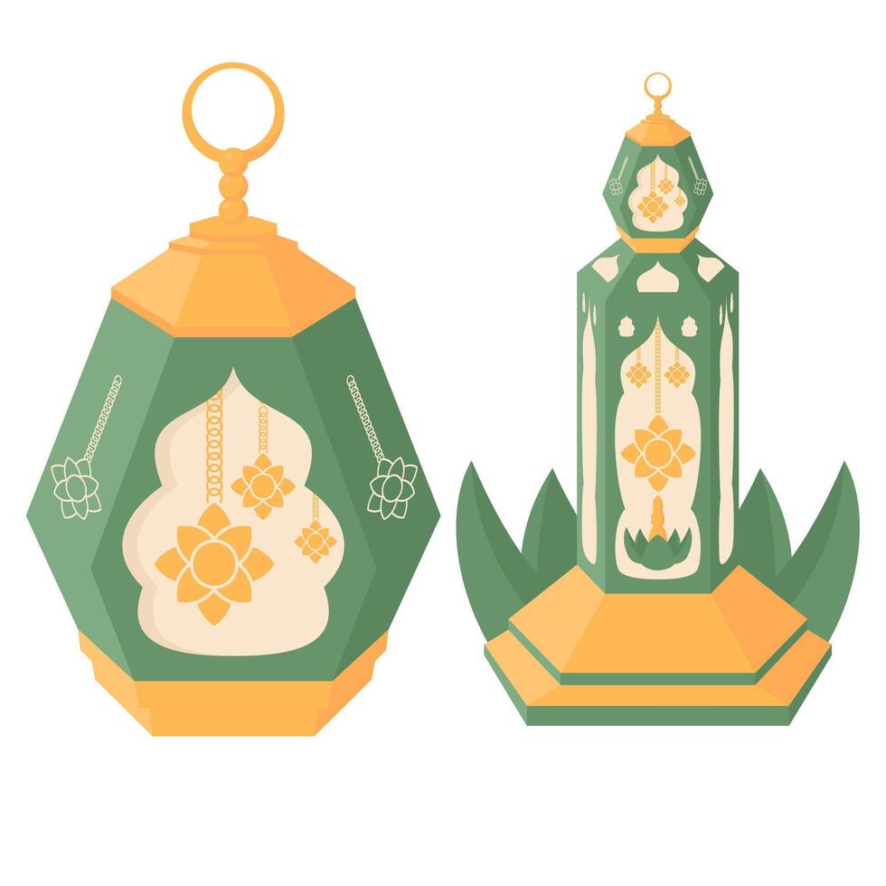 Ramadan Lantern Graphic for Social Media vector